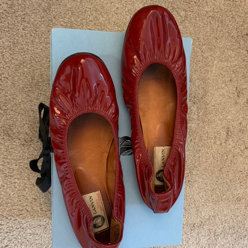 [LANVIN] Red Ballerina Flats
